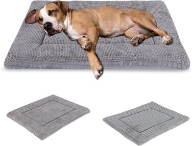 Килимок для собак, миючий, м'який, для маленьких, середніх та великих собак, сірий, 90x70 см (XZ016)