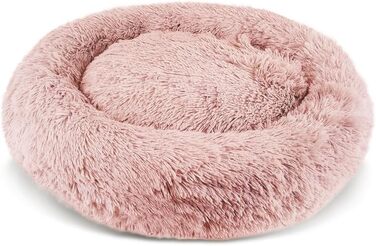 М'яке ліжко для собак та котів Alaska, знімний чохол, неслизьке, можна прати в машині – велике 81 см, рожеве