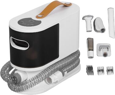 aqxreight Пылесос для шерсти собак 2L, набор для ухода за питомцем с машинкой для стрижки. Легко собирает шерсть. Тихий пылесос для стрижки густой шерсти.