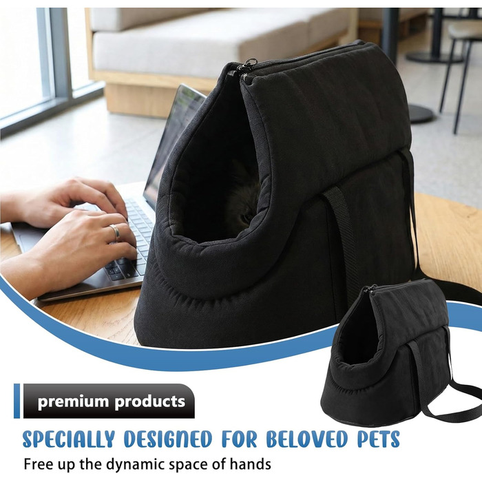 Чорна переносна сумка для собак та котів, складана, з сіткою, для транспортування