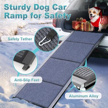 Східці для собак у автомобіль Meulbaty: 180 см x 51 см, складані, антиковзні, для собак до 113 кг