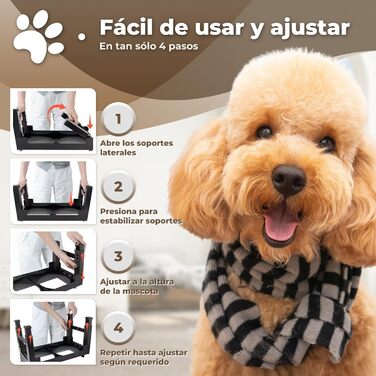 Підвищений годівниця для собак MASCOTOPIA, 6 рівнів, регульований та нахилений, миска для води, 1200 мл + складна ложка, годівниця з нержавіючої сталі, 800 мл, сірий