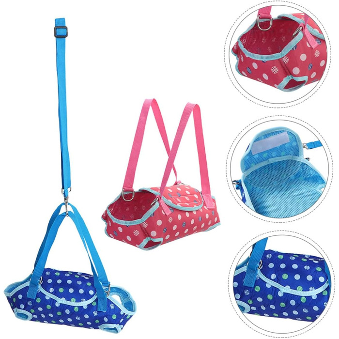 Переноска для собак ERINGOGO - 2 шт. Дихаюча переноска для маленьких тварин, регульована сумка для вигулу та подорожей