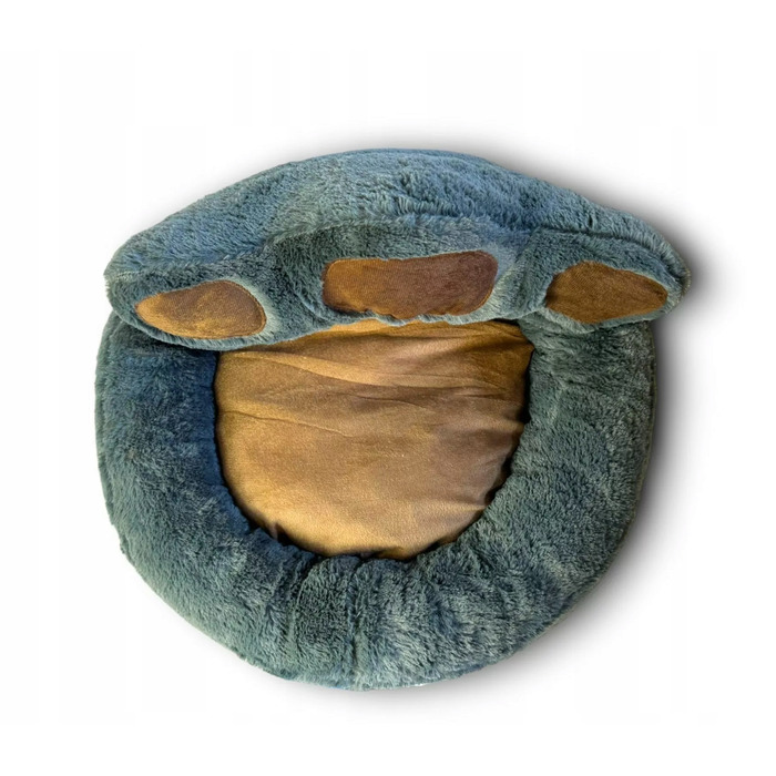 М'яке плюшеве лежак-кокон для собак з високими бортиками