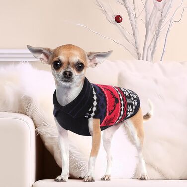 Світер для собак KONVINIT з різдвяним дизайном (XL, 62см), теплий різдвяний костюм для собак з оленями, сніжинками та ялинкою, зелений, ідеальний для зими