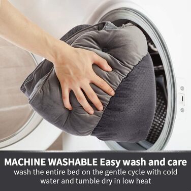 Крісло-ліжко для собак середніх порід, лежанка для котів, м'яке ліжко для цуценят та кошенят, вологостійке, з неслизьким дном, сірого кольору (Велике, 1 шт.)