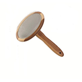 Дерев'яна щітка-сликер для собак і котів: видаляє ковтуни та розчісує шерсть. Підходить для довгої та короткої шерсті