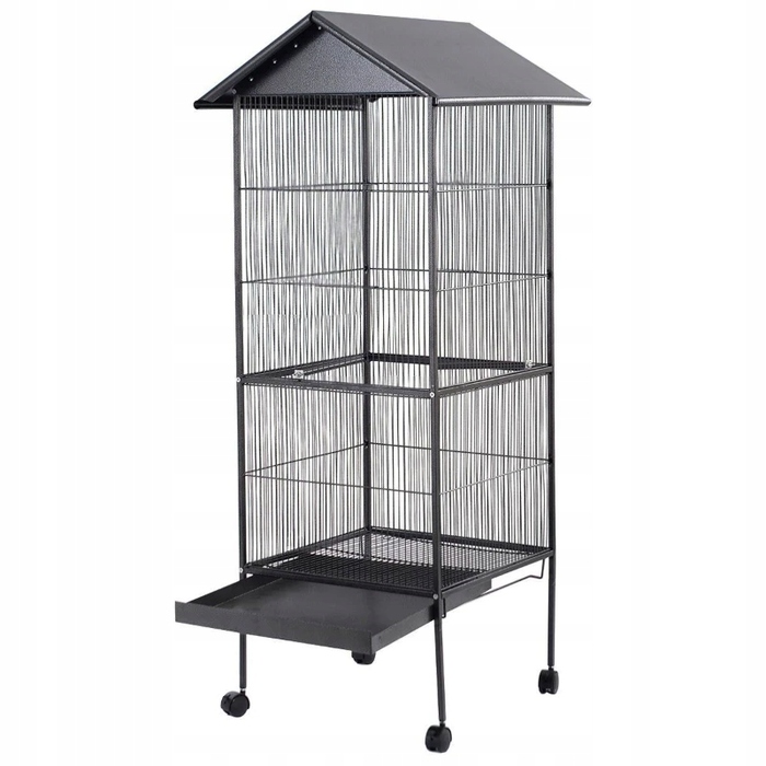 Клітка Wideshop 52 x 52 x 157 см, чорна