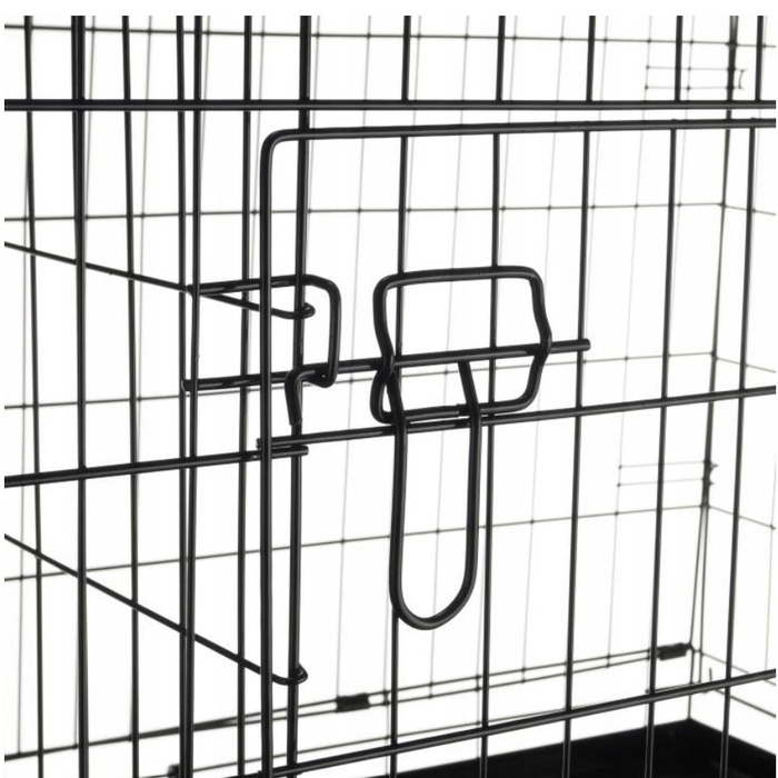 Металевий транспортний клітка-вольєр для собак Anytech, 121x74x82 см, розмір XXXXL