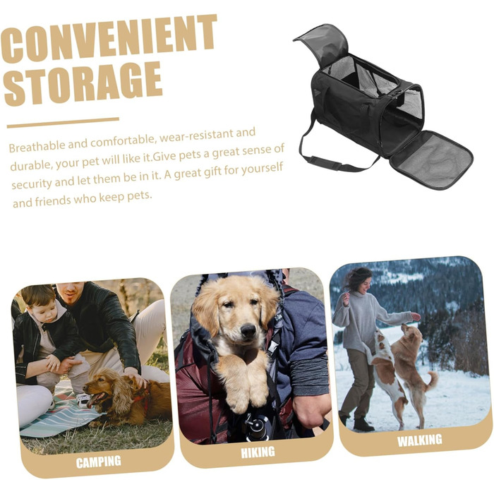 Транспортна переноска для котів та тварин iBasenice, складана, для подорожей, кемпінгу та прогулянок