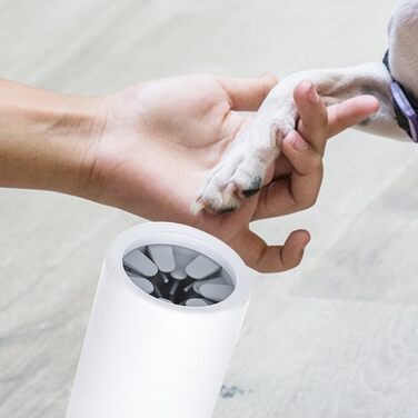 Очисник лап для собак, знімний, портативний, з м'якими силіконовими щетинками для маленьких та середніх тварин