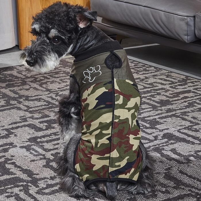 Тіло для собак після операції, захисний одяг для собак після кастрації/стерилізації, дихаючий, анти-витік ран, зелений, L