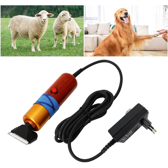 Професійна машинка для стрижки собак та котів, 1000-6600 обертів, кабель 3м, для всіх типів шерсті, 36W