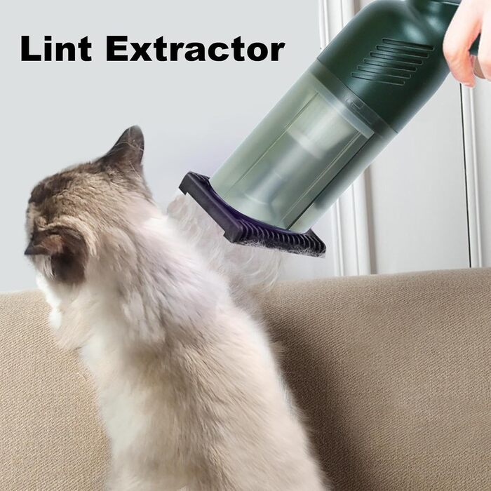 Бездротовий пилосос для шерсті тварин (собаки, коти) | Зйомний, багатофункціональний | Зелений