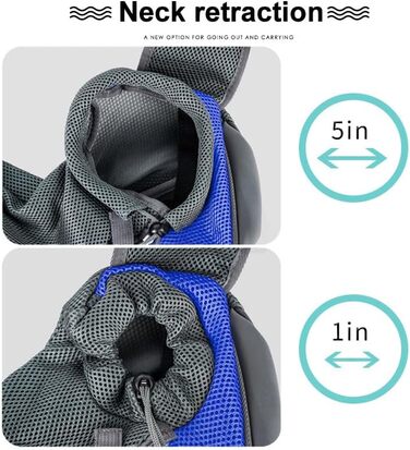 Транспортна сумка для собак і котів з регульованим плечовим ременем, дихаюча переноска для прогулянок та активного відпочинку на вулиці, світло-блакитна (45x28)