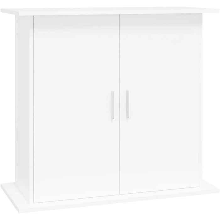 Тумба під акваріум BaraSh, біла, 81x36x73 см, ДСП, з шафкою для рибного акваріума