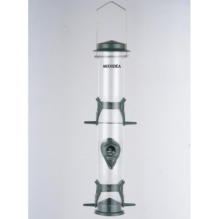 Годівниця для птахів Mixxidea з металевої труби, для зовнішнього використання, 6 портів, підвісна, для дикої природи