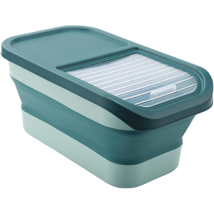 Контейнер для корму для собак Colcolo, 10 кг, складний, герметичний, зелений