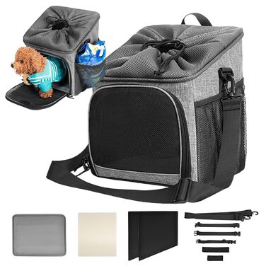 Фарбований кошик для собак - дихаючий кошик для велосипеда | Знімний набір для перенесення для поїздок та кемпінгу