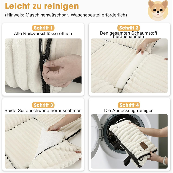 Автомобільне ліжко для собак MIXJOY: комфортне місце на задньому/передньому сидінні, сіре (бежеве)