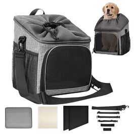 Фahrrad Hundetransport: Дихаючий велосипедний кошик для собак, знімний, легкий, аксесуар для подорожей, саду, кемпінгу