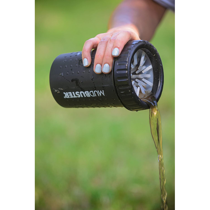 Dexas MudBuster Портативний очищувач лап для собак, середній, світло-білий (чорний, Medium)