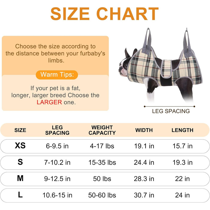 Гамак для грумінгу собак BEAUTYZOO з регульованою шлейкою та сталевим гребінцем, фіксатор для догляду за тваринами для стрижки та укладання, ідеальний підвіс для собак для безпечного та безстресового догляду XS (відстань між ніжками: 1.8-2.9 м / Мак. вага