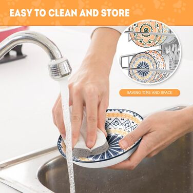 Набір мисок для котів (6 шт.) з кераміки: миски для корму, годівниці, мисочки для води