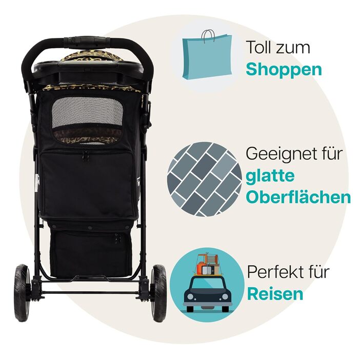 Вигулок Innopet Allure Cheetah - коричневий / чорний