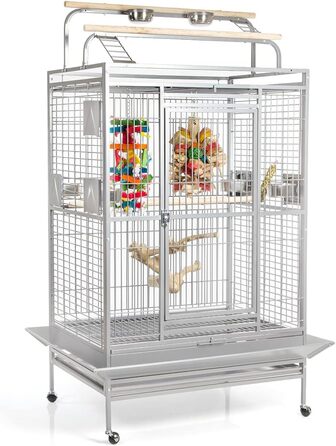 Папужача клітка XXL Montana Castell Nova Play Platinum 120x95x196 см