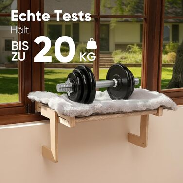 Котяча гамак FUKUMARU для вікна та підлоги, міцна конструкція, легко збирається (Сірий з м'яким подушкою)