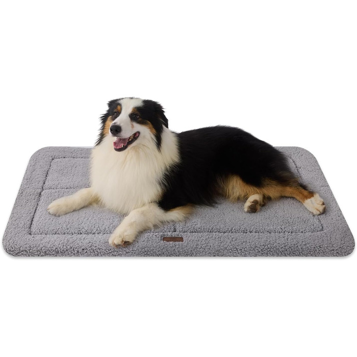 Килимок для собак Joydeco 104x71 см - двосторонній, з флісу, для переносок та кліток. Підходить для великих, середніх та маленьких собак - сірий