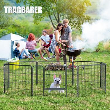 Металевий вольєр для собак та цуценят, переносний загон для тварин, ігровий майданчик на вулицю (12 шт.)