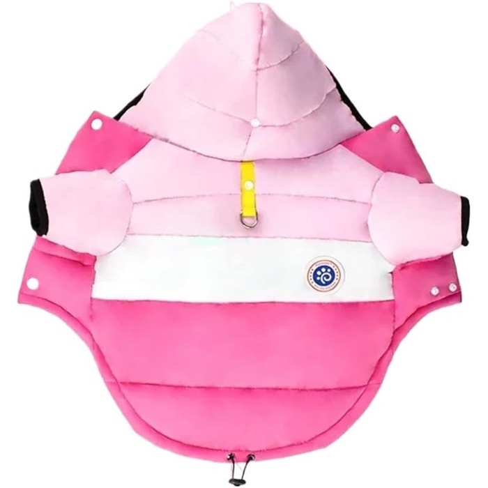Зимова куртка для собак, бавовна, теплий одяг для домашніх тварин, курточка для цуценят та собак середніх та маленьких порід, котів, чихуахуа, бульдога, мальтійця (колір: помаранчевий, розмір: M)