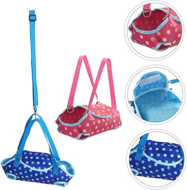 Переноска для собак ERINGOGO - 2 шт. Дихаюча переноска для маленьких тварин, регульована сумка для вигулу та подорожей