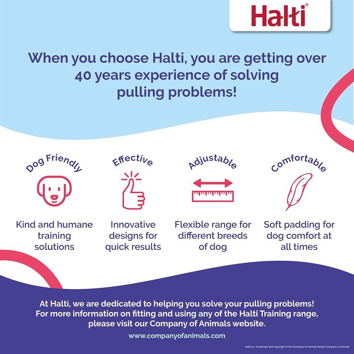 Шлея-комбінація Halti Front Control для собак, тренувальна повідок, розмір M, чорна, Company of Animals