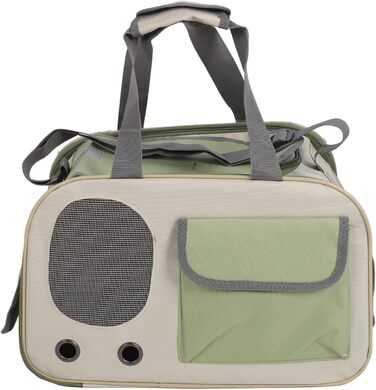 Складана переноска для собак та котів, зелена. Підходить для малих та середніх порід