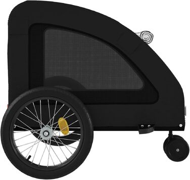 Причіп для собак Robuster Oxford, чорний, сталь, PVC, вантажопідйомність 45 кг, 68 x 137 x 72 см