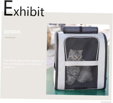 Рюкзак для котів Verdanverse: дихаючий, місткий, з міцного матеріалу, для транспортування котів та маленьких тварин