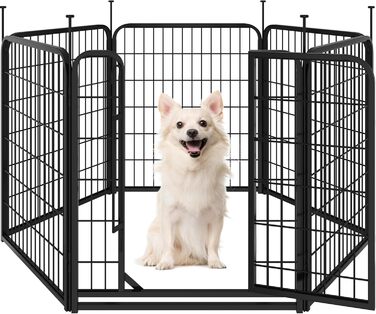 Вольєр для собак Yaheetech 8-секційний, 80 см, для квартири та саду, складаний, без інструментів
