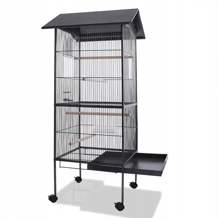 Клітка Wideshop 52 x 52 x 157 см, чорна
