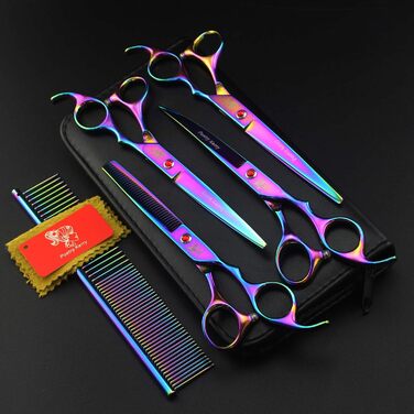 Набір для грумінгу тварин: ножиці, тример, гребінець. Підходить для собак, котів та інших домашніх улюбленців