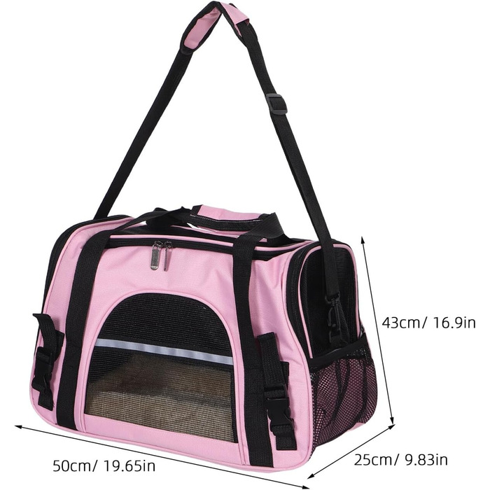 Сумка-переноска для котів та маленьких собак Hanabass: складна, дихаюча, сітчаста, для подорожей