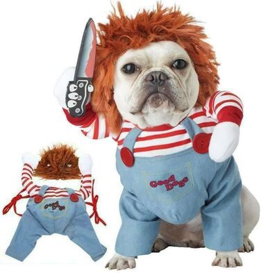 Костюм для собак на Хелловін: жахливий косплей для тварин, вечірка, рольові ігри, святкування (M)