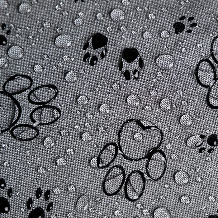 Крісло-ліжко для собак великих, середніх та маленьких порід - зручне собаче ліжко 82x63 см, колір графіт з лапами