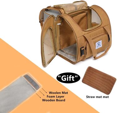 Рюкзак для домашніх тварин: собак, котів, цуценят. Зручний, дихаючий, складаний. Також для бартаг, кроликів. Колір: коричневий.