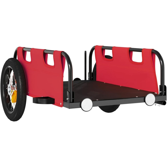 Причіп для велосипеда ARKEM, червоний, з тканиною Oxford та сталевим з'єднувачем. Причіп для велосипеда, кошик для собак