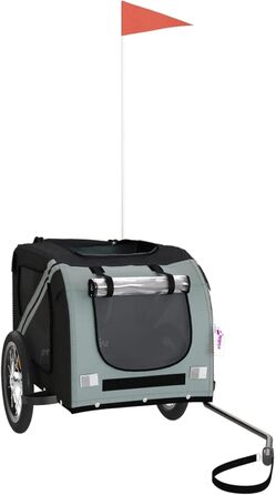 Фаркоп для велосипеда Gecheer для собак, міцний сталевий каркас, оксфордська тканина, дах з ПВХ, для безпечних та комфортних поїздок з домашніми тваринами