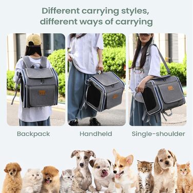 Велосипедний кошик для собак Syengery | Складаний рюкзак для перевезення тварин, безпечний для прогулянок, подорожей та активного відпочинку