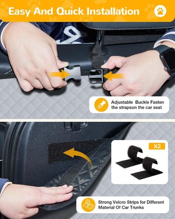 Захисна килимок для багажника авто від Lekespring: водонепроникний, стійкий до подряпин, з захистом бокових стінок та краю завантаження. Легкий у догляді та міцний. Колір: сірий